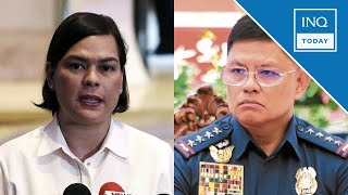 Sara Duterte cries ‘political harassment’ over removal of PNP security  INQToday [upl. by Marilyn277]