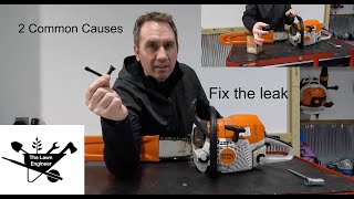 How to fix a bar oil leak on a Stihl chainsaw [upl. by Bose]