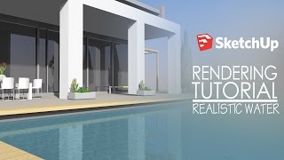 Sketchup Rendering  Realistic Water  Using IRender nXt [upl. by Estel]