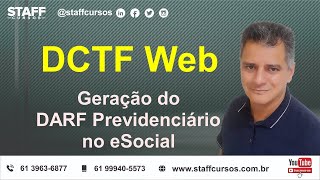 DCTF Web  Geração do DARF Previdenciário [upl. by Brahear]