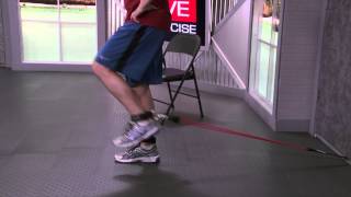 HOW TO DO Standing Leg Extension with Resistance Bands [upl. by Strephon]