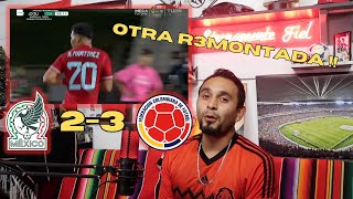 Reacción Mexico 2 vs 3 Colombia Amistoso 2023 [upl. by Camila78]