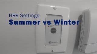 HRV Settings Summer vs Winter [upl. by Llekcir348]