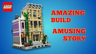 Lego Modular 10278 Police Station Build and Overview [upl. by Cnut]