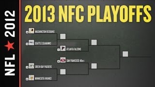 2012  2013 NFL Playoff Picture Bracket and Schedule NFC Edition [upl. by Ayatnohs]