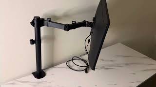 Boost Your Ergonomics C Clamp or Grommet Mount Monitor Arm Review [upl. by Aehcim500]