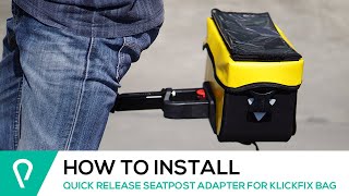 How to install Quick Release Seatpost adapter for KlickFix bag [upl. by Parker942]