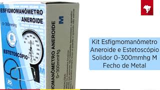 Kit Esfigmomanômetro Aneroide e Estetoscópio Solidor  Drogaria Minas Brasil [upl. by Baptlsta752]