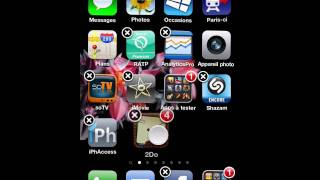 Déplacer licône dune application sur iPhone [upl. by Monetta]