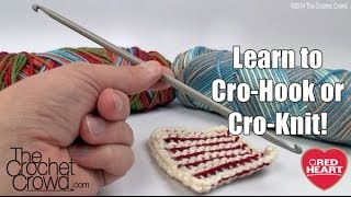 How to Cro Hook or Cro Knit [upl. by Boyden521]