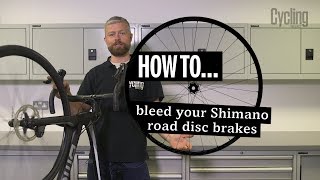 How to bleed your Shimano road disc brakes  Cycling Weekly [upl. by Adleme846]