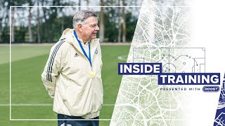 INSIDE TRAINING  SAM ALLARDYCE FIRST SESSION AT THORP ARCH [upl. by Sabu6]