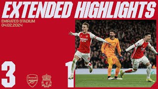 EXTENDED HIGHLIGHTS  Arsenal vs Liverpool 31  Saka Martinelli Trossard [upl. by Rudolph]