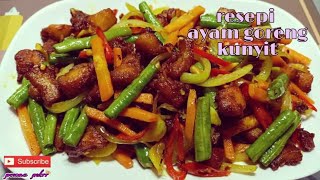 Resepi ayam goreng kunyit [upl. by Ellednahs]