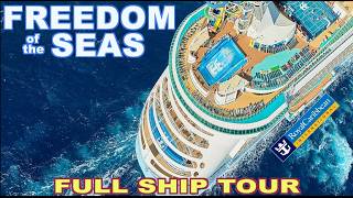 Freedom Of The Seas Full Walking Tour  TIPS [upl. by Niwle]