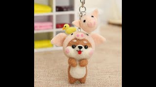 A0291 Handmade Pig Wool Needle felt [upl. by Haimehen]