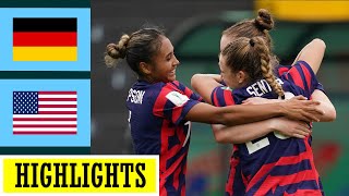 USA vs Germany Extended Highlights amp All Goals  Womens Football 2024 [upl. by Elockin]