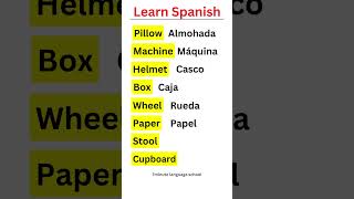 How to say Helmet Wheel Stool in Spanish learnspanish [upl. by Ten584]