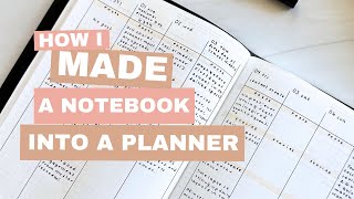 DIY Planner Using a Notebook Flip Thru [upl. by Annait]