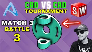 3D CAD esports  TOURNAMENT HIGHLIGHT  Match 3  ExMachina VS ChrisBCo  Alibre VS SOLIDWORKS [upl. by Sillek]