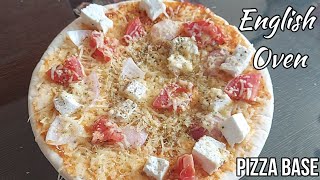 English Oven Pizza Base Review  English Oven Pizza Base Recipe  Readymade Pizza Base Recipe [upl. by Ueihttam89]