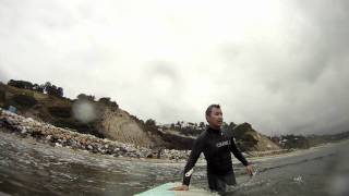 Surfing Sunset Beach Gladstones GoPro HD [upl. by Searby]