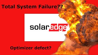 SolarEdge total system failure optimizer defect [upl. by Burroughs959]