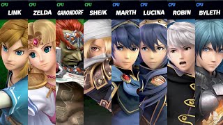 Super Smash Bros Ultimate  The Legend of Zelda vs Fire Emblem [upl. by Edijabab]