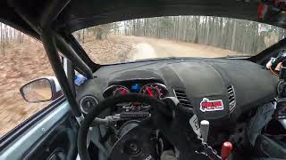 Ford Fiesta ST rally car onboard  2022 100 Acre Wood Rally  SS3 Run for Moses [upl. by Fugate62]