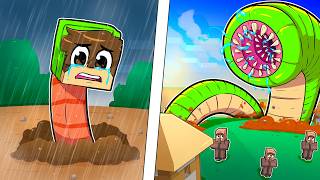 Vida de MINHOCA no Minecraft [upl. by Nevak]