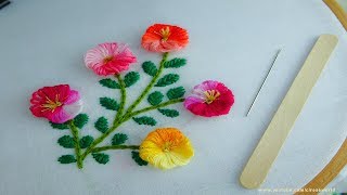 Sewing Hack with Ice Cream Stick Hand Embroidery amazing Tricks 11super easy embroidery trick [upl. by Stryker]