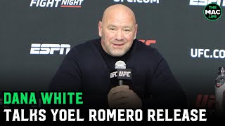 Dana White on Yoel Romero release quotWere going to have serious roster cutsquot [upl. by Ariahs190]