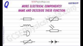 More Electronic Components Symbols  Electrical Circuits  GCSE Physics [upl. by Eirolav451]