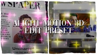 Advanced Alight Motion Preset 3D  rmk fearcse [upl. by Andert479]