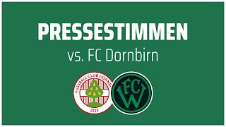 FC WACKER INNSBRUCK  Pressestimmen vor FC Dornbirn [upl. by Airamak565]