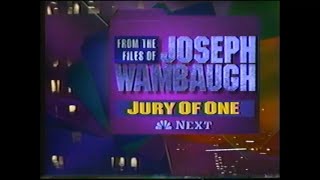 1992 NBC From the Files of Joseph Wambaugh A Jury of One promos [upl. by Aiset983]