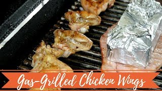 how to grill chicken wings on a gas grill [upl. by Olegnad]