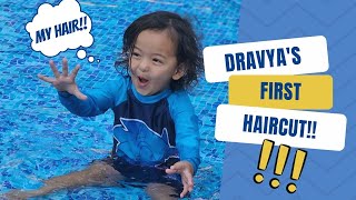 Dravyas 1st Haircut  Rakhi Celebration [upl. by Ettenot]