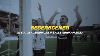 Segerscener  Sirius  Degerfors  Omgång 25 i Allsvenskan 2023 [upl. by Aihsemat]