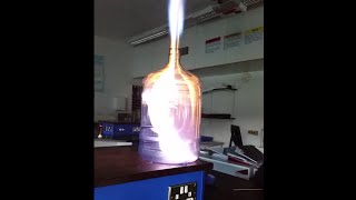 Ethanol woosh rocket combustion reaction [upl. by Consalve]