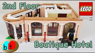 Boutique Hotel Lego 10297 Speed Build of the Second Floor [upl. by Odinevneib]