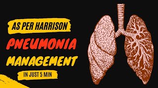 How to manage CAP  community acquired pneumonia  ANTIBIOTICS  by MD DOCTOR as per HARRISON BOOK [upl. by Ameg]