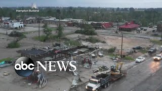 NFL draftee helps storm survivors in Louisiana [upl. by Sherye990]