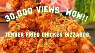 EASY DEEP FRIED TENDER CHICKEN GIZZARDS  CHICKEN RECIPES  Make Deep Fried Chicken Gizzards Recipe [upl. by Eissirk]