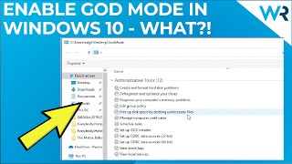 Enable GOD mode in Windows 10  Did you know about this [upl. by Sucramej698]