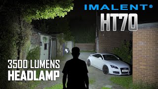 IMALENT HT70  3500 lumens headlamp with triple light source amp TypeC charging  5000mAh battery inc [upl. by Skye]