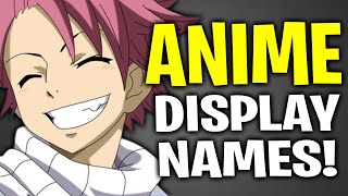 TOP 50 Cool Anime Display Names For Roblox [upl. by Ivens]