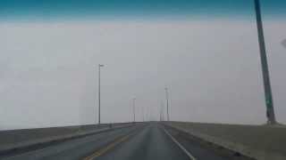 Across the Confederation Bridge PEI to New Brunswick 13km long 11 min drive [upl. by Eytteb385]