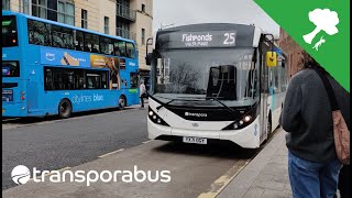 Transpora Bus YX71 OGY on 25 to Fishponds [upl. by Yeblehs]