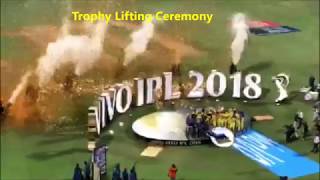 IPL Final 2018 highlights  CSK VS SRH  CSK winning moments  trophy celebrations  stadium view [upl. by Paterson]